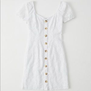 Abercrombie & Fitch Lace Button Front Dress